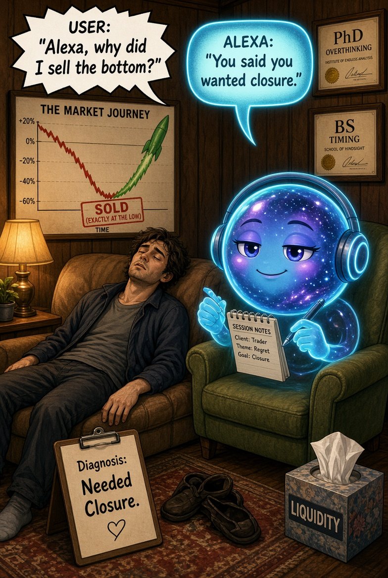 Alexa runs a trading therapy session